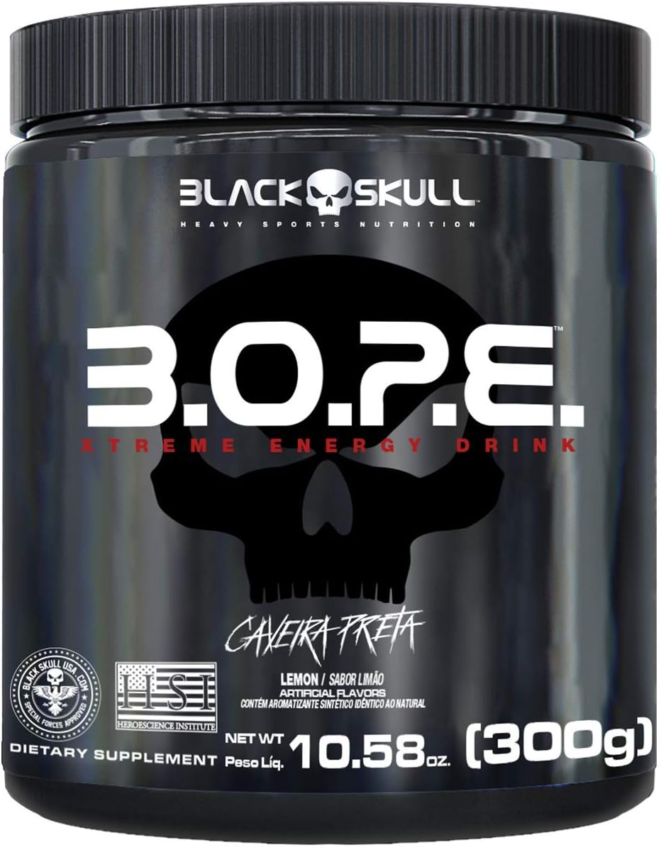 BOPE Pré Treino 300g Limão Black Skull